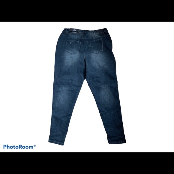 MBLM Black Distressed Skinny Jeans - Picture 3 of 5